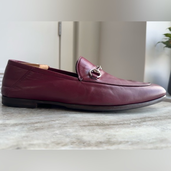 GUCCI BRIXTON Horsebit Leather Loafer Burgundy Maroon 12/ 12.5 1953 Red JORDAAN main image 8